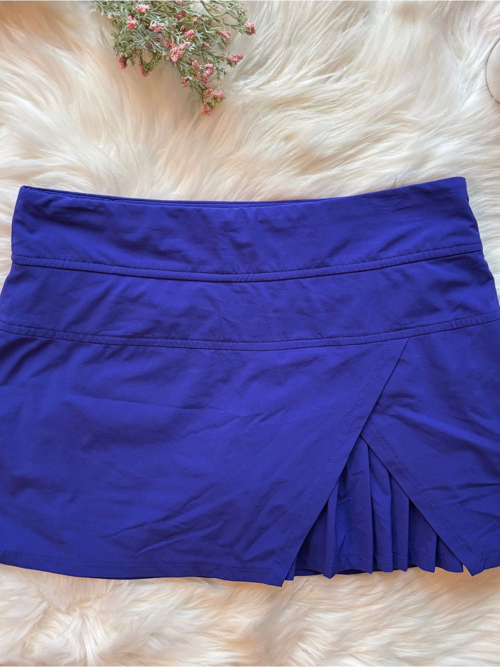 Athleta Sneaky Pleats Royal Blue Skort